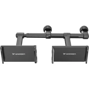 Suporte de telemóvel/tablet duplo ajustável para banco traseiro automóvel