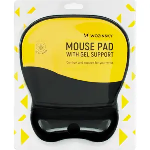 Tapete de rato ergonómico c/ almofada em Gel - preto