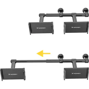 Suporte de telemóvel/tablet duplo ajustável para banco traseiro automóvel