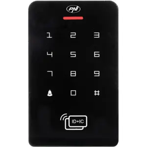 Lector de control de acceso con PIN + RFID - teclado retroiluminado IP65 - negro