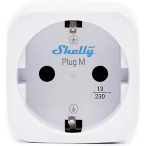 Tomada inteligente WiFi Matter c/ medidor de consumo 230VAC 13A 3000W - Branca - [2 Unid.]