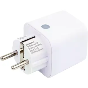 Tomada inteligente WiFi Matter c/ medidor de consumo 230VAC 13A 3000W - Branca - [2 Unid.]