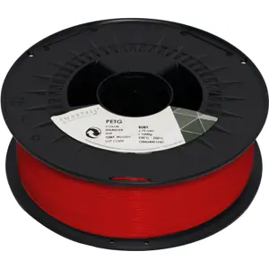 Rolo de filamento de impressão 3D em PETG de 1.75mm - Vermelho (Ruby) - 1000g