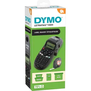 Máquina de etiquetar digital portátil Letratag LT-100H (ABC) - Preto