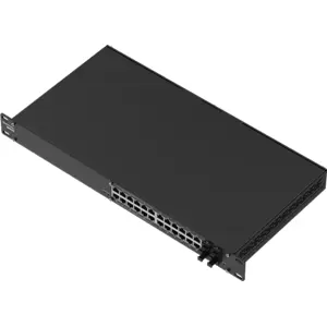 Switch 28P (12× puertos normales | 12× PoE+ 300W | 4× SFP) Gigabit gestionable L2+/L3 - montable en rack 19''