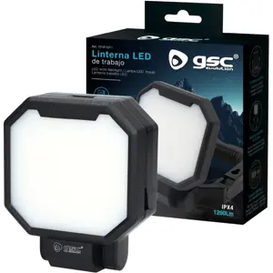 Lanterna LED SMD 18W 1200lm recarregável via USB-C - função powerbank