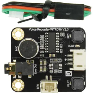 Módulo gravador e reprodutor de som - Gravity WTR096 V2.0, 20s, 3.3V-5V