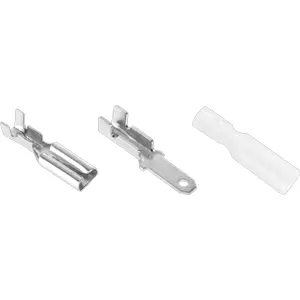Kit Conjunto de terminais Faston 2.8mm (macho+fêmea+capas) - [200 pcs]