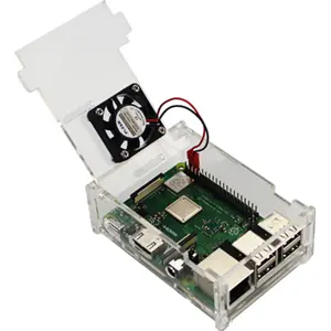 Caixa em acrilico com ventoinha para Raspberry Pi 4