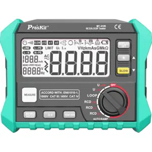 Testador digital de Dispositivos diferenciais (RCD) e Resistência de Loop