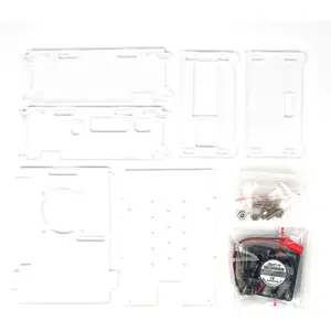 Caixa em acrilico com ventoinha para Raspberry Pi 4