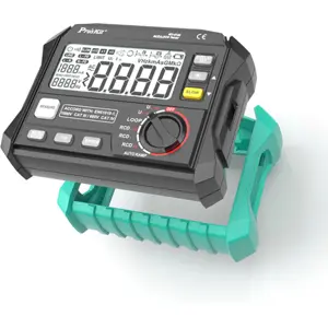 Testador digital de Dispositivos diferenciais (RCD) e Resistência de Loop