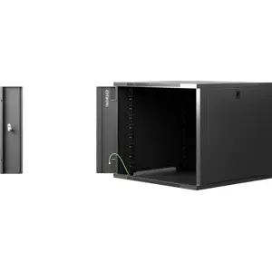 Armário bastidor (Rack) 19'' de parede 9U 600×450×500mm - pré montado