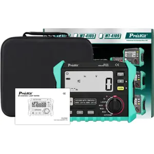 Testador digital de Dispositivos diferenciais (RCD) e Resistência de Loop