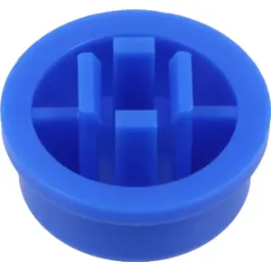 Capa protectora redonda para botões miniatura - Ø13mm - azul