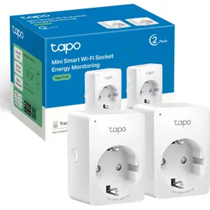 Tomada Inteligente Wi-Fi com Monitorização Consumo de Energia 3680W 16A - [2 Unid.]