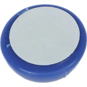 Organizador de cables (Ø8mm) adhesivo - Azul - Ø28x15mm