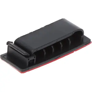 Organizador de cabos 5 vias c/ fita auto-adesiva - 52 x 20 x 12 mm