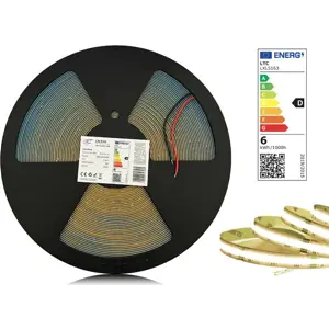 Fita LED COB 3000K (branco quente) 12VDC 1100lm/m 6W/m (30W) IP20 - rolo de 25m