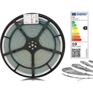 Fita LED COB 4000K (branco neutro) 12VDC 1100lm/m 9.6W/m IP67 - rolo de 20m