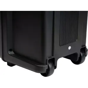 Coluna amplificada portátil 120W c/ USB/BT/SD/AUX + microfone c/ fio - iluminação RGB