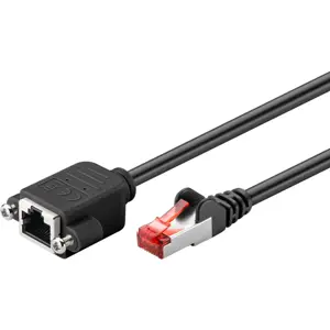 Cabo de rede RJ45 CAT6 F/UTP macho - fêmea - 3.0m - preto