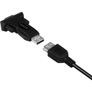 Adaptador USB-A 2.0 ➝ DB9/M (RS232) c/ cable USB-A