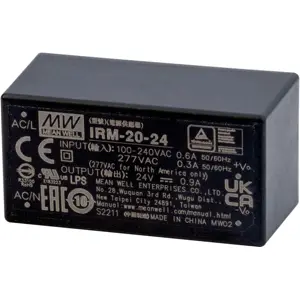 Transformador de alimentação encapsulado para PCB 85..305VAC ➝ 24VDC 0.9A 21.6W
