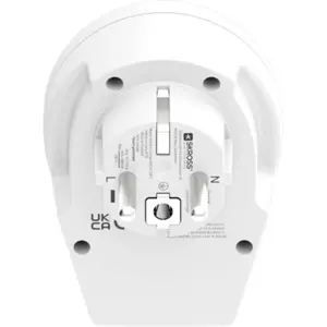 Adaptador de viagem Universal ➝ Schuko (tipo F) c/ 1x USB-A + 1x USB-C (20W)