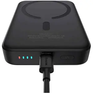 Powerbank c/ carregamento Qi Wireless 15W magnético (MagSafe) 10000mAh USB-C PD 20W