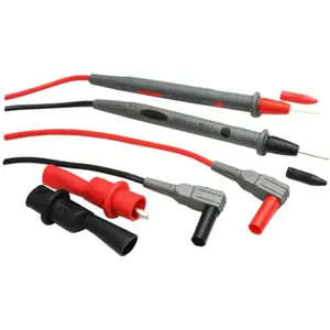 Pontas de prova para multímetro Ø4mm CAT.II/1000V - com clips de crocodilo
