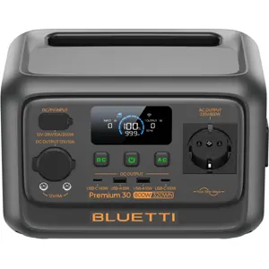 Power Station 600W 320Wh c/ UPS, Bluetooth e Carregamento Solar