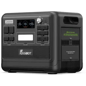 Power Station 2400W 2048Wh con UPS y carga solar 500W