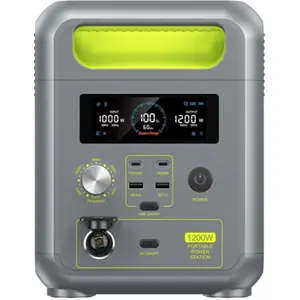 Power Station 1200W 1024Wh c/ UPS, Wi-Fi, Bluetooth e Carregamento Solar