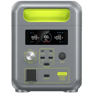 Power Station 1200W 1024Wh c/ UPS, Wi-Fi, Bluetooth e Carregamento Solar
