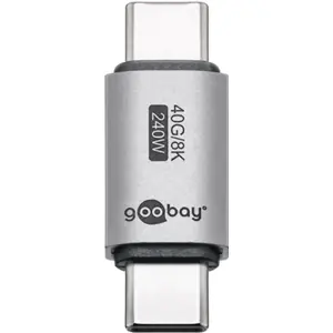 Adaptador USB-C <-> USB-C 8K 40Gbps - prateado