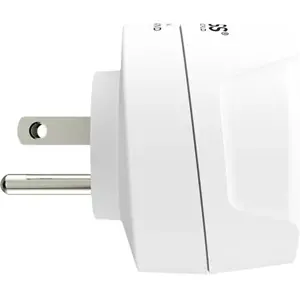 Adaptador de viagem Schuko (tipo F) ➝ USA/Japão (tipo B)