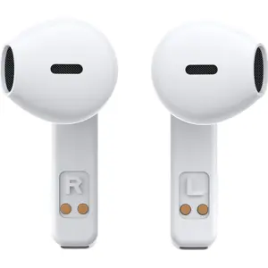 Auriculares earbuds Bluetooth 5.3 iluminados c/ estojo de bateria - Branco