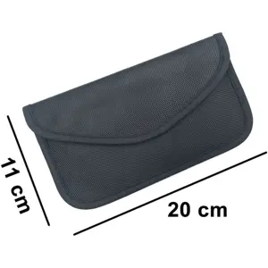 Bolsa Faraday anti-roubo p/ telemóvel (Bloqueio de Ondas de Rádio) - 200x110mm