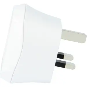 Adaptador de viagem Schuko (tipo F) ➝ UK (tipo G)