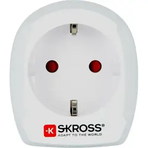 Adaptador de viagem Schuko (tipo F) ➝ UK (tipo G)