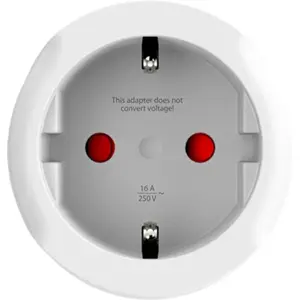 Adaptador de viagem Schuko (tipo F) ➝ USA/Japão (tipo B)