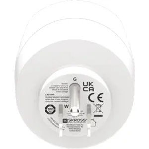 Adaptador de viagem Schuko (tipo F) ➝ USA/Japão (tipo B)