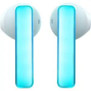 Auriculares earbuds Bluetooth 5.3 iluminados c/ estojo de bateria - Branco