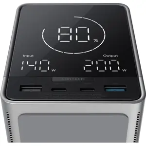 Powerbank 300W 40000mAh (2x USB-C + 2x USB-A + carga inalámbrica)