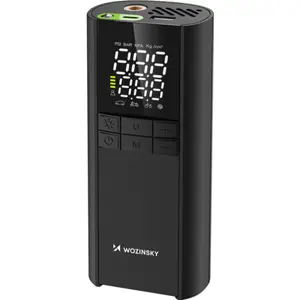 Mini compressor de ar portátil s/ fio (150PSI / 10bar) c/ Powerbank 8000mAh + lanterna