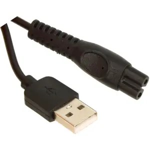 Cabo USB-A compatível com máquinas barbear Philips