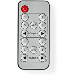Repartidor / Comutador de HDMI Ultra HD 4K 18Gbps (2 out - 4 in) + 2x TosLink + 2 Jack 3.5