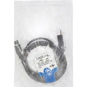 Cabo USB-A 3.0 macho <-> USB-B 3.0 macho 5Gbps - preto - 2 m