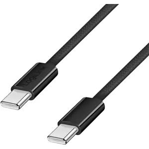 Cabo USB-C <-> USB-C PD 100W 480Mbps magnético - preto - 1 m